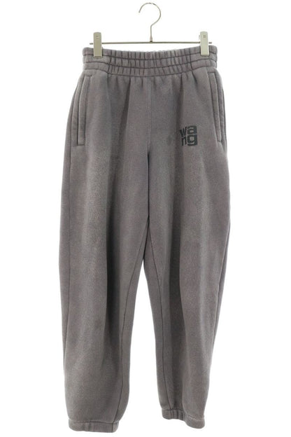 ALEXANDER WANG Logo Print Vintage Wash Pants Gray Size XS