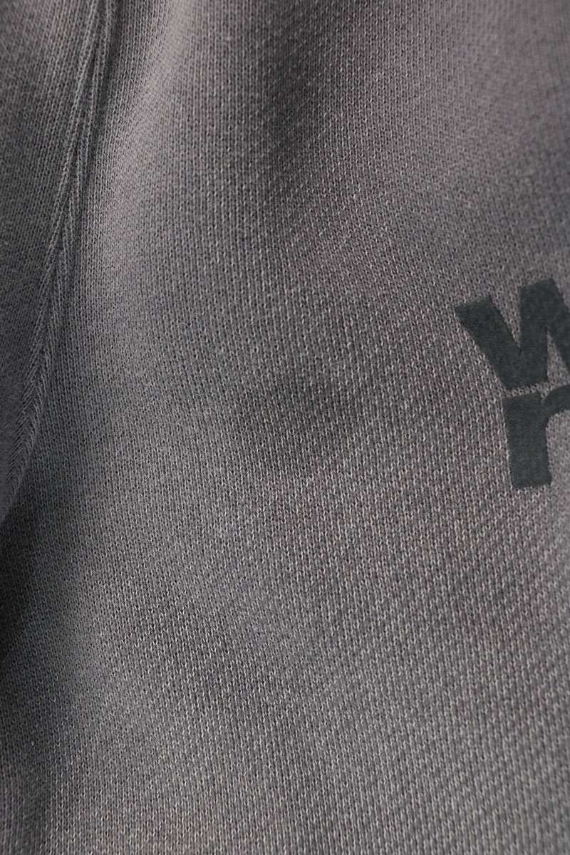 ALEXANDER WANG Logo Print Vintage Wash Pants Gray Size XS