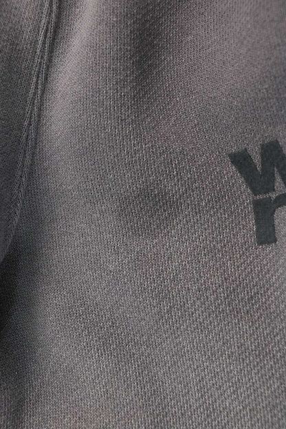 ALEXANDER WANG Logo Print Vintage Wash Pants Gray Size XS