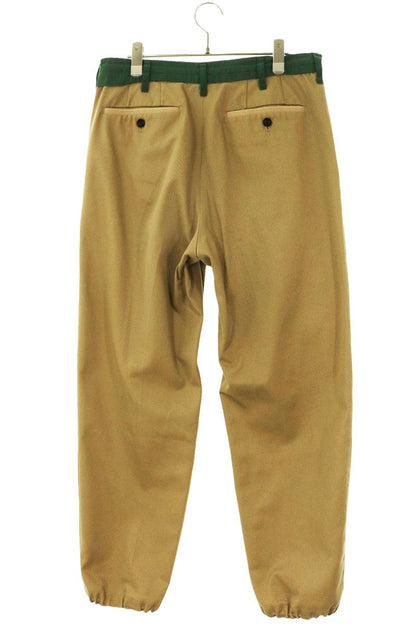 Sacai Wide Tapered Pants Beige Size 2