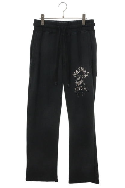 NAHMIAS Vintage Distressed Cotton Sweatpants Black Size M