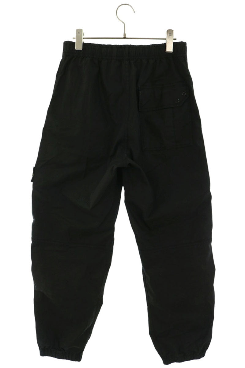 STONEISLAND Supima Cotton Twill Cargo Pants Black Size 28