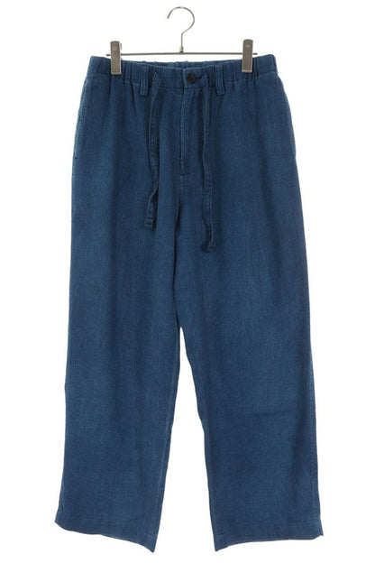 ISSEY MIYAKE Linen Cotton Blend Easy Pants Blue Size 1