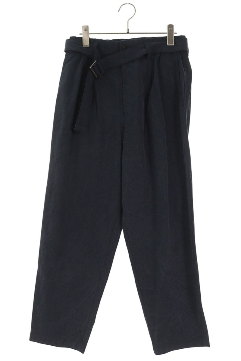 ISSEY MIYAKE MEN Gabardine Slacks Navy Size 1