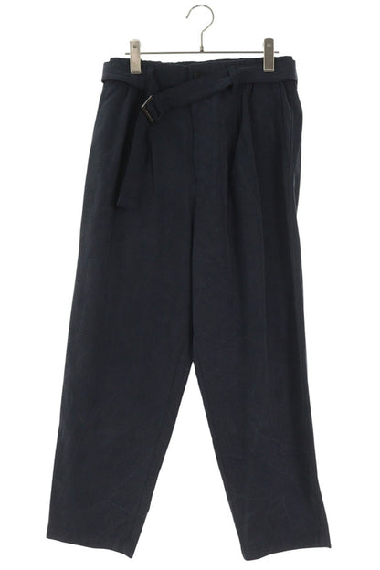 ISSEY MIYAKE MEN Gabardine Slacks Navy Size 1