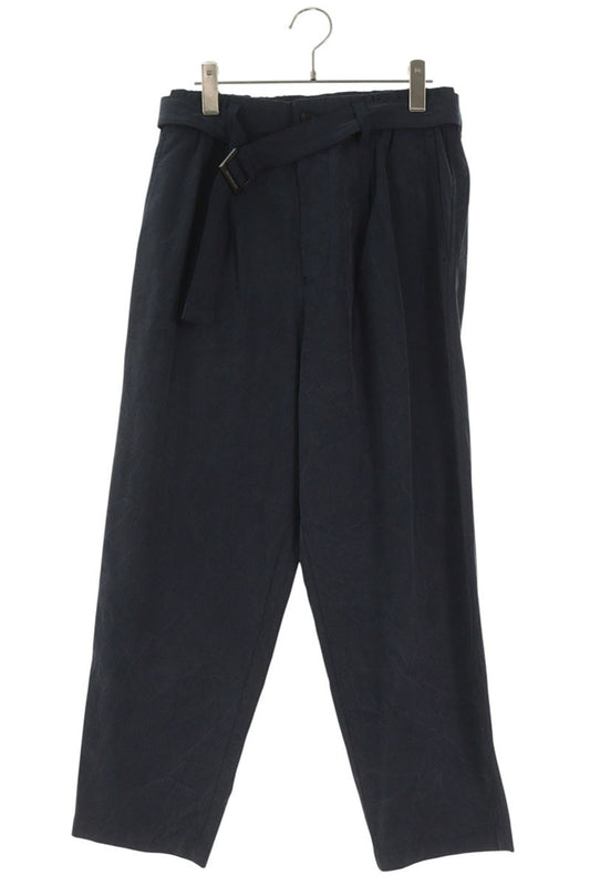 ISSEY MIYAKE MEN Gabardine Slacks Navy Size 1