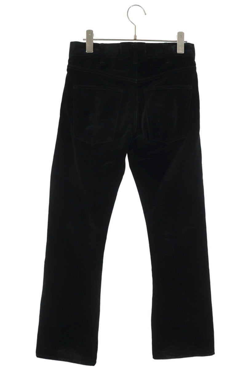 CELINE Cotton Velvet Flare Pants Black Size 27
