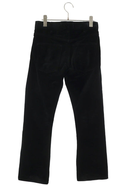CELINE Cotton Velvet Flare Pants Black Size 27