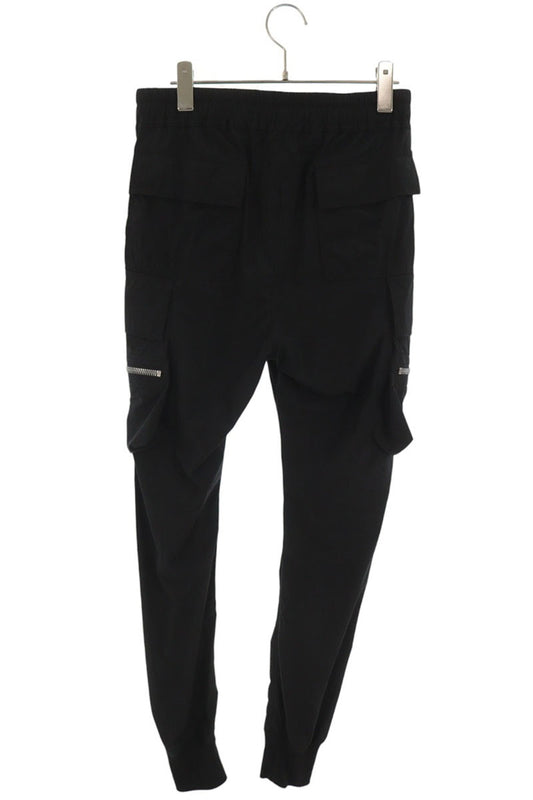 Rick Owens 18SS Drawstring Nylon Cargo Pants Black Size 48