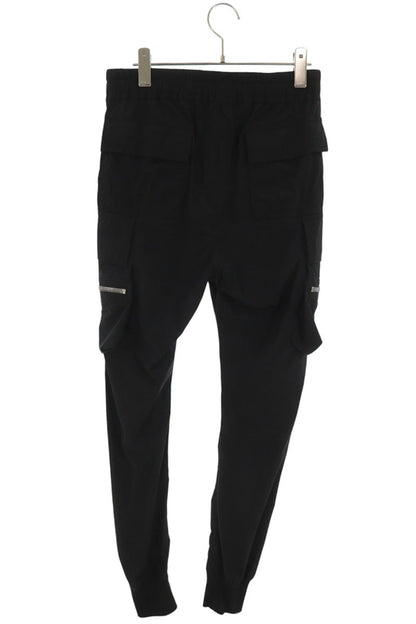 Rick Owens 18SS Drawstring Nylon Cargo Pants Black Size 48