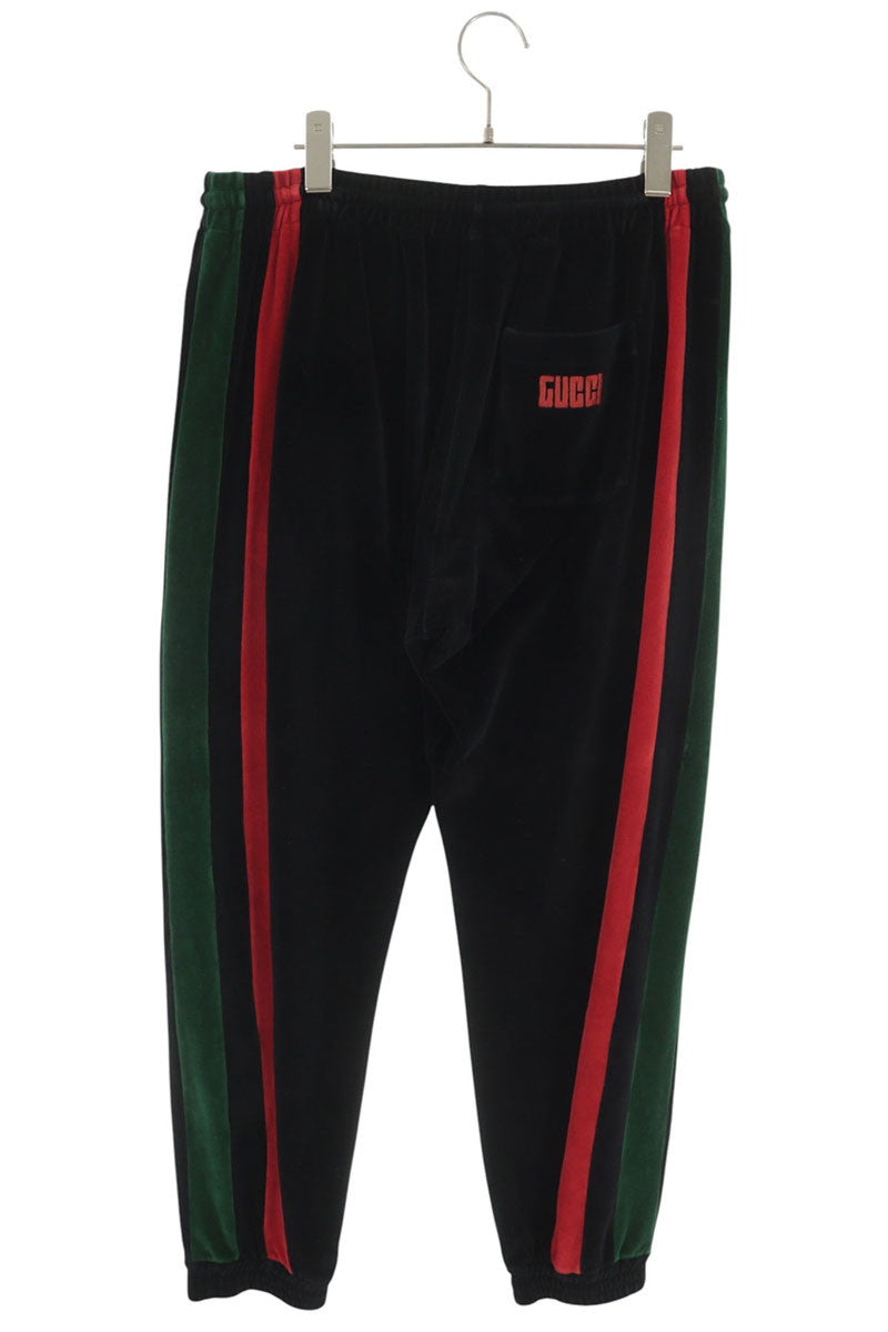 GUCCI Sherry Line Logo Velour Pants Size L