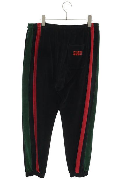 GUCCI Sherry Line Logo Velour Pants Size L