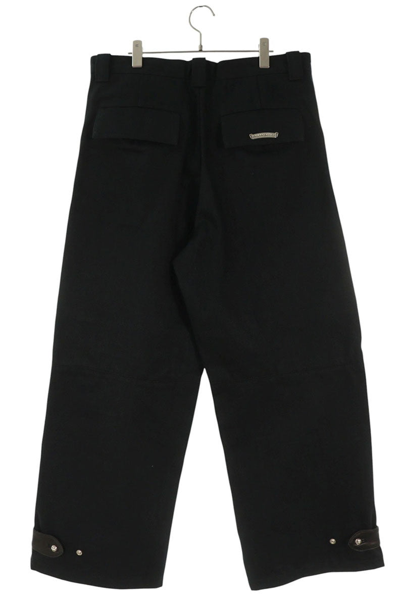 Chrome Hearts STREET SWEEPER Wide Leg Strap Pants Size 34