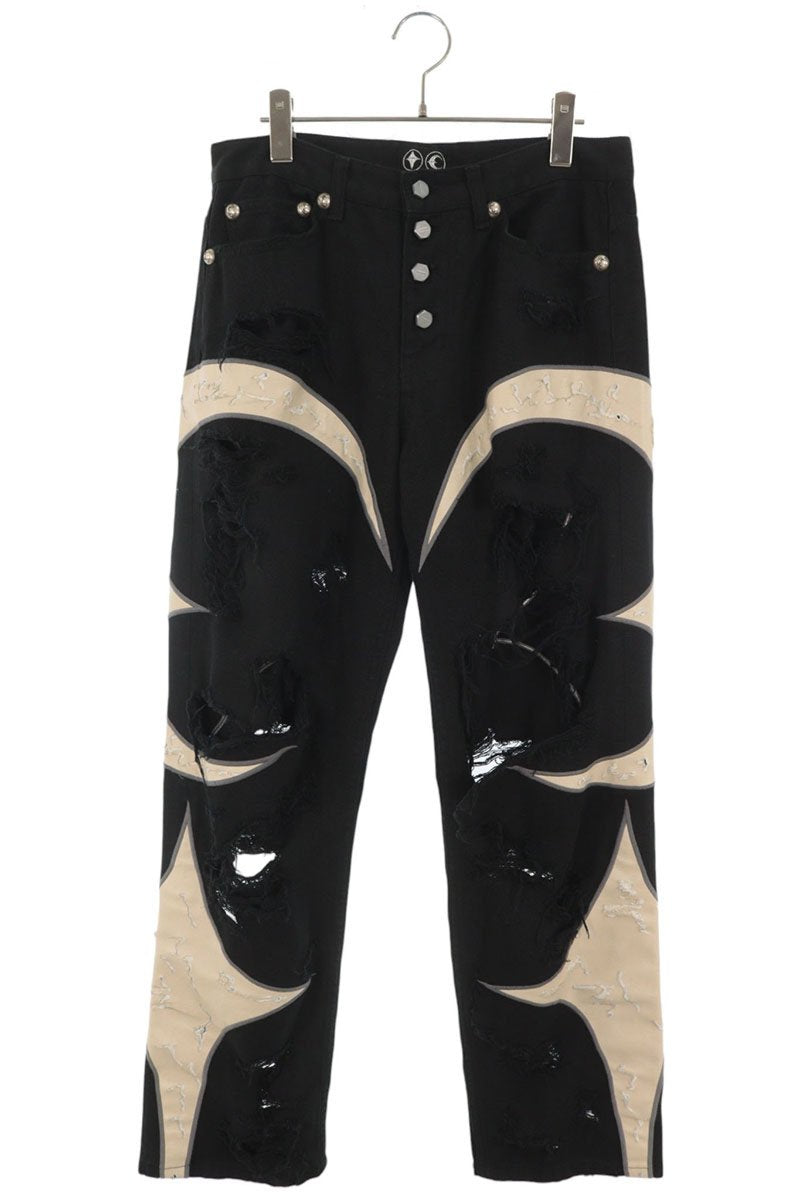 THUG CLUB Distressed Cotton Pants Multi Size 1