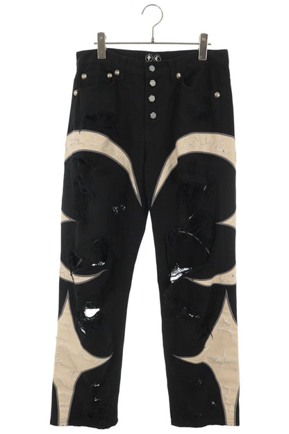 THUG CLUB Distressed Cotton Pants Multi Size 1