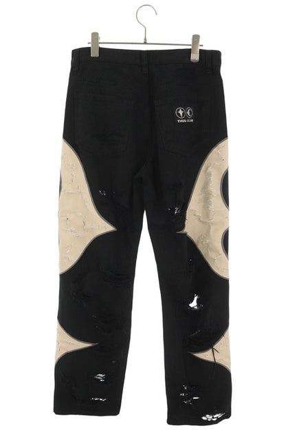 THUG CLUB Distressed Cotton Pants Multi Size 1