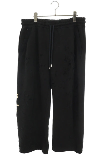 AMIRI Distressed Logo Embroidered Sweatpants Size L