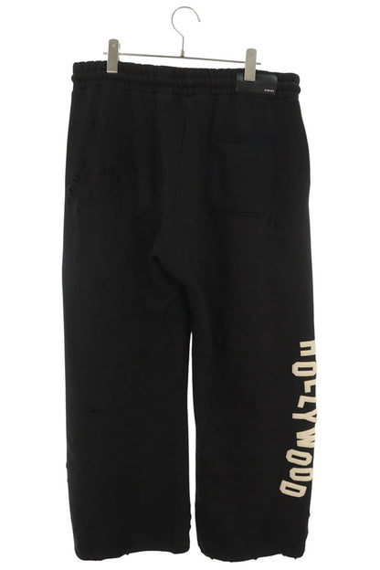 AMIRI Distressed Logo Embroidered Sweatpants Size L
