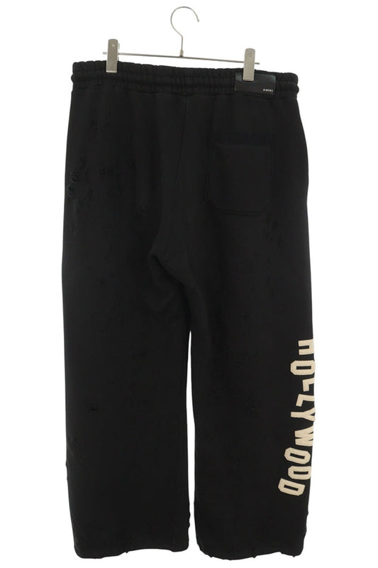 AMIRI Distressed Logo Embroidered Sweatpants Size L