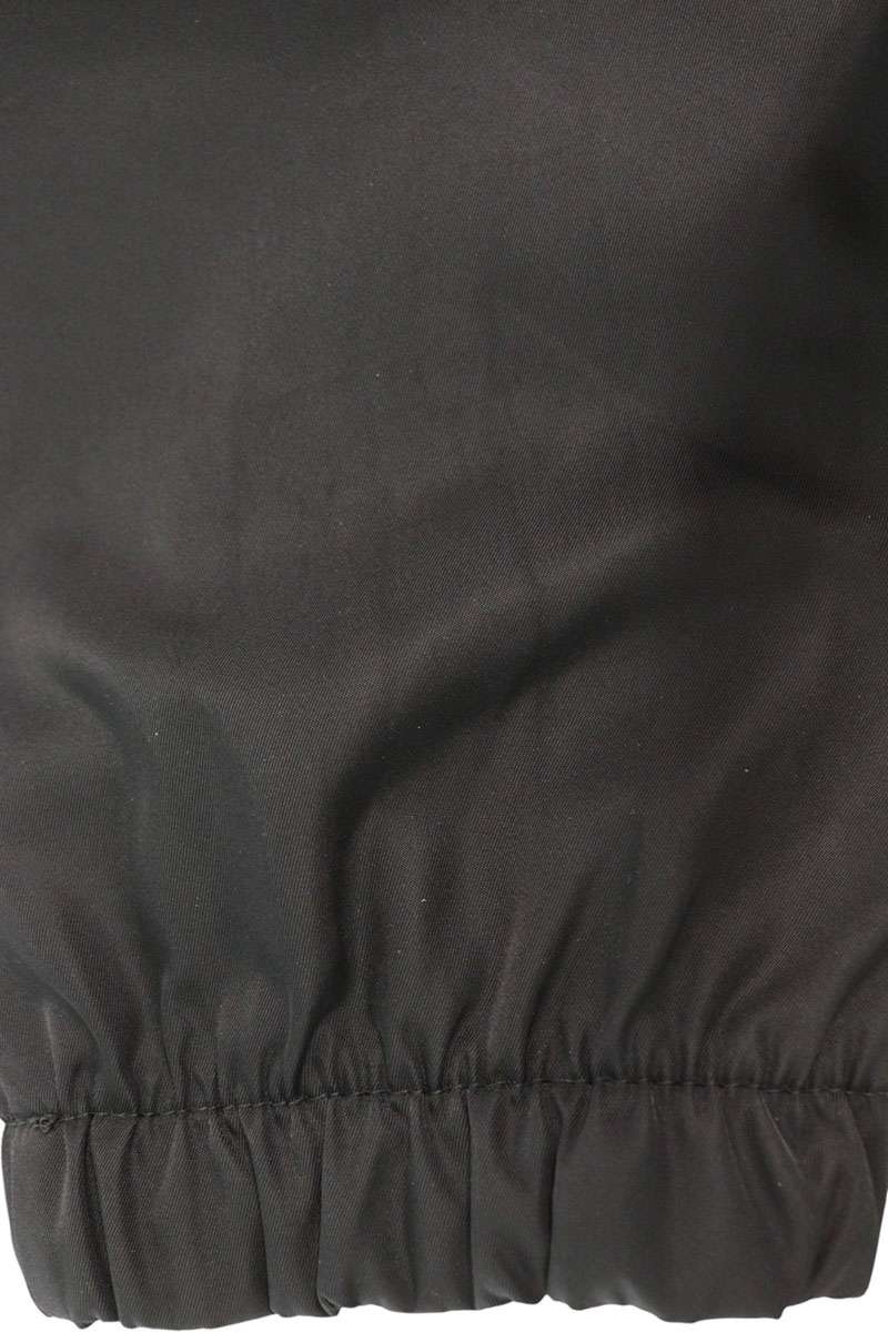 PRADA Logo Plate Nylon Cargo Pants Black Size 46