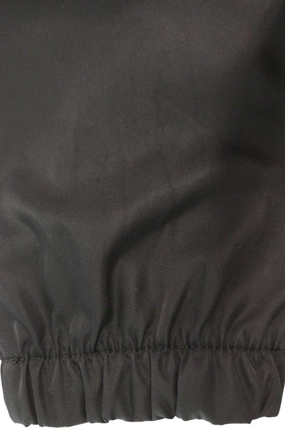 PRADA Logo Plate Nylon Cargo Pants Black Size 46