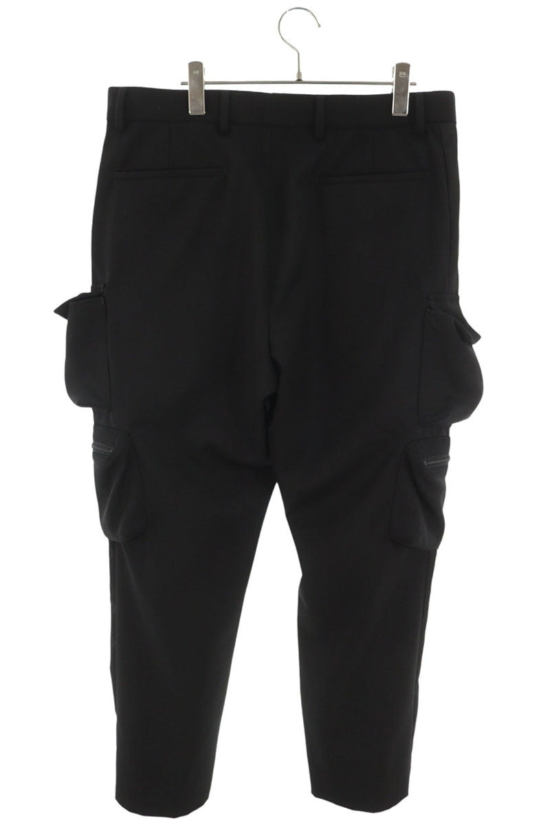 PRADA Triangle Logo Multi-Pocket Cargo Pants Black Size 50