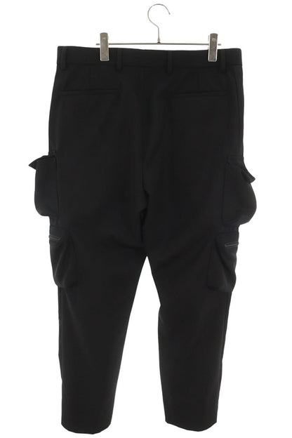 PRADA Triangle Logo Multi-Pocket Cargo Pants Black Size 50