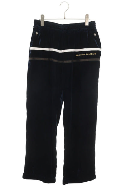 Chrome Hearts Navy Velvet Tracksuit Pants Size M
