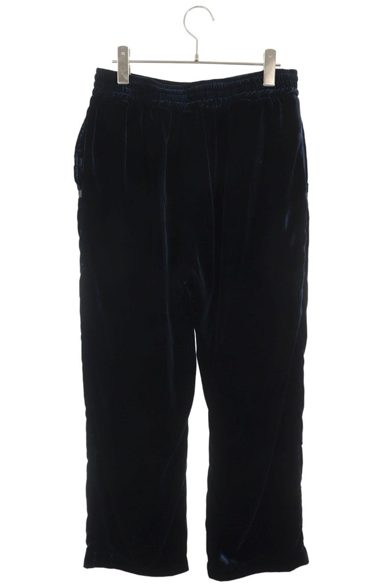 Chrome Hearts Navy Velvet Tracksuit Pants Size M