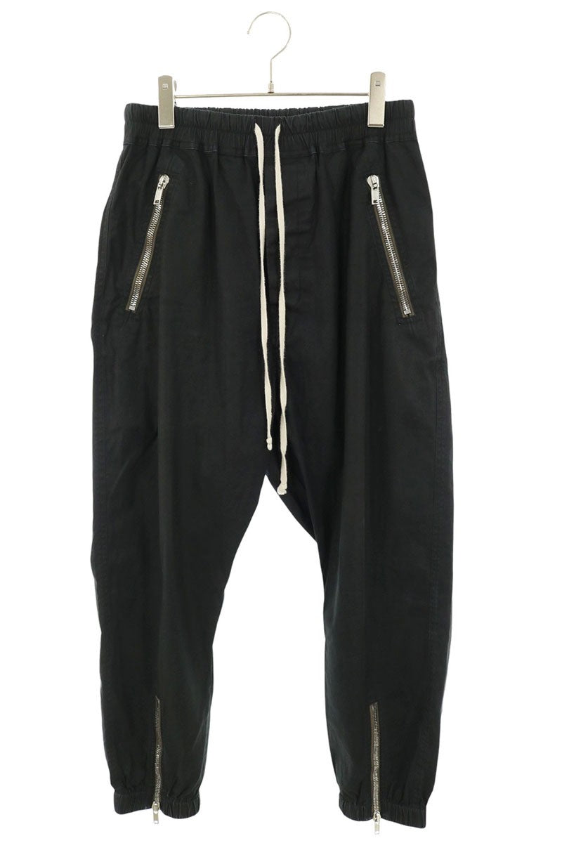 Rick Owens TECUATL Drawstring Track Pants Black Size 48