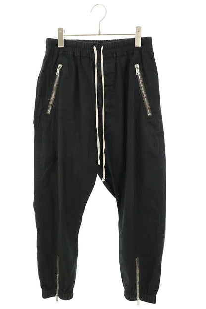 Rick Owens TECUATL Drawstring Track Pants Black Size 48