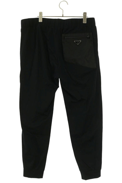 PRADA Black Technical Cotton Re-Nylon Pants Size XL