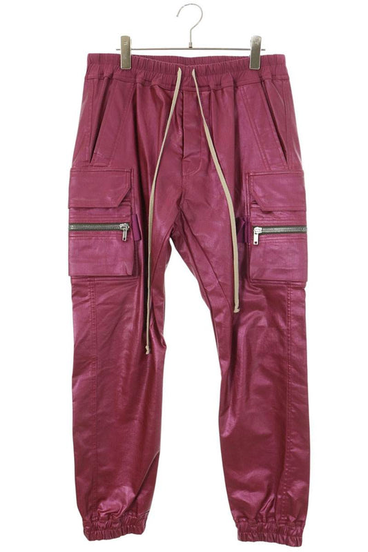 Rick Owens SS23 Coated Mastodon Cargo Pants Pink Size 52