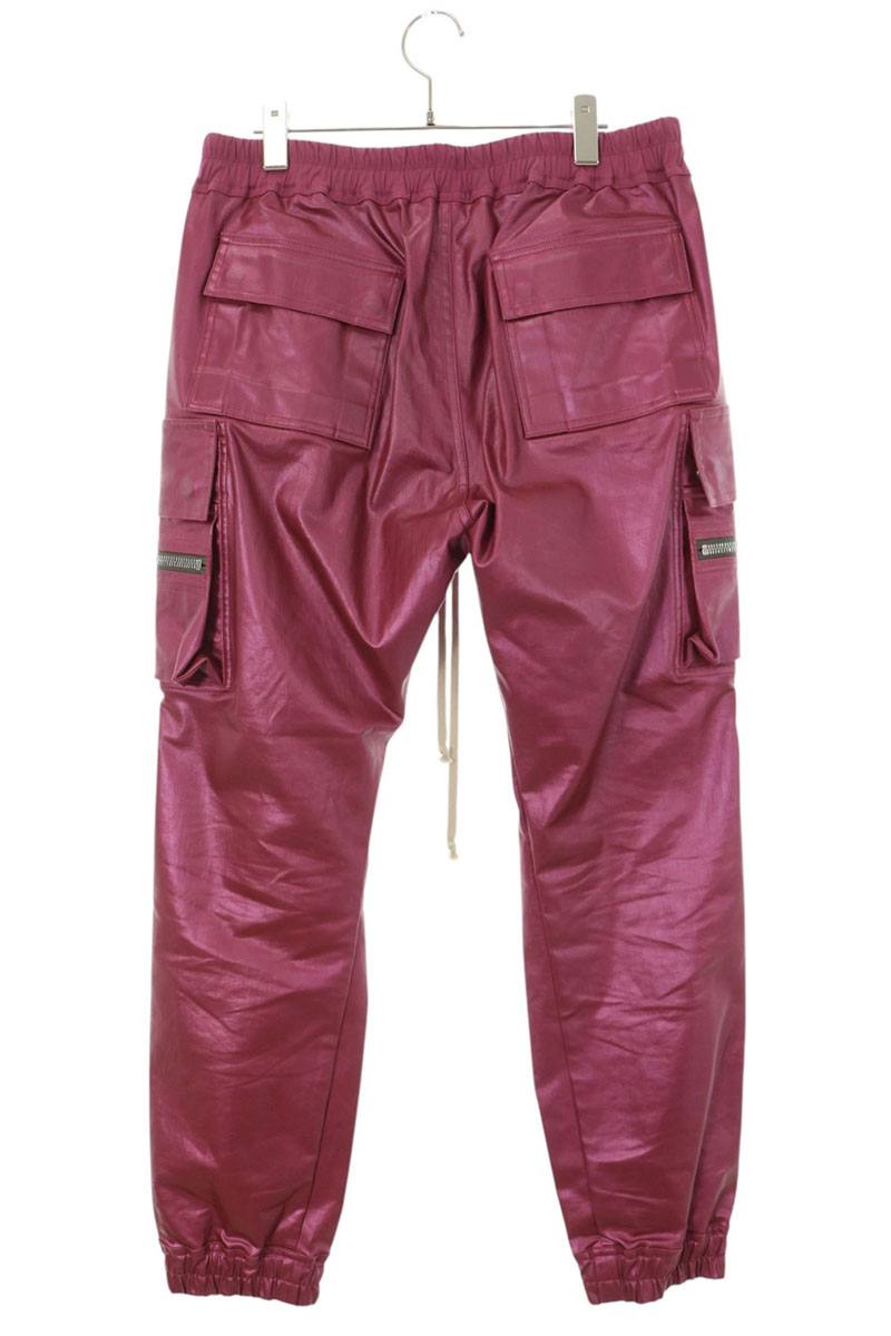 Rick Owens SS23 Coated Mastodon Cargo Pants Pink Size 52