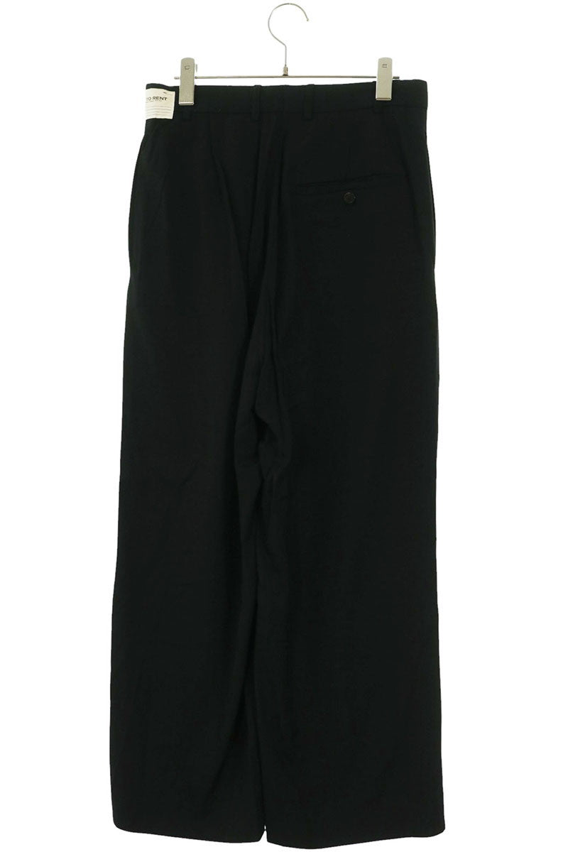 BALENCIAGA 21AW Wide Slacks Black Size 36