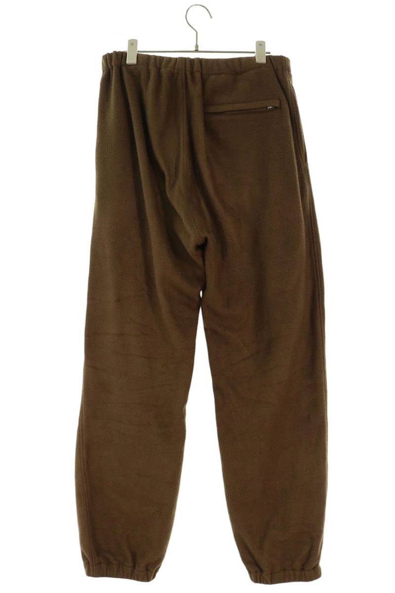 AURALEE Pure Silk Fleece Pants Brown Size 4