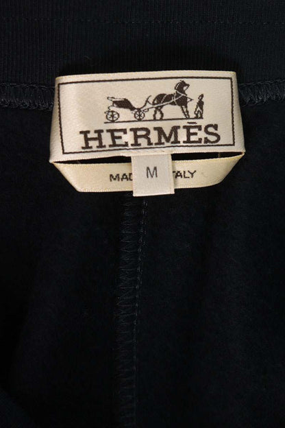 HERMES RUN H Sweat Jogger Pants Navy/White Size M