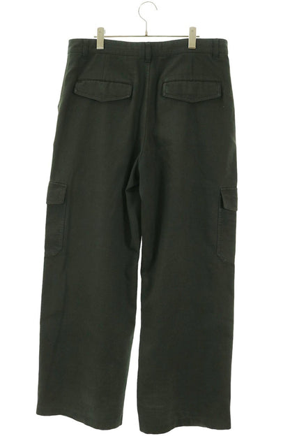 ACNE STUDIOS Cotton Blend Cargo Pants Dark Green Size 50