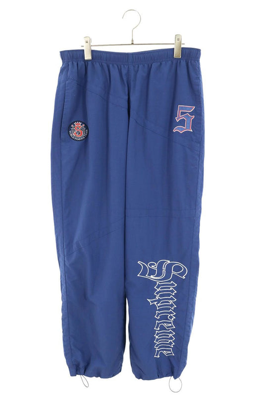 SUPREME SS25 Old English Track Pants Blue Size M