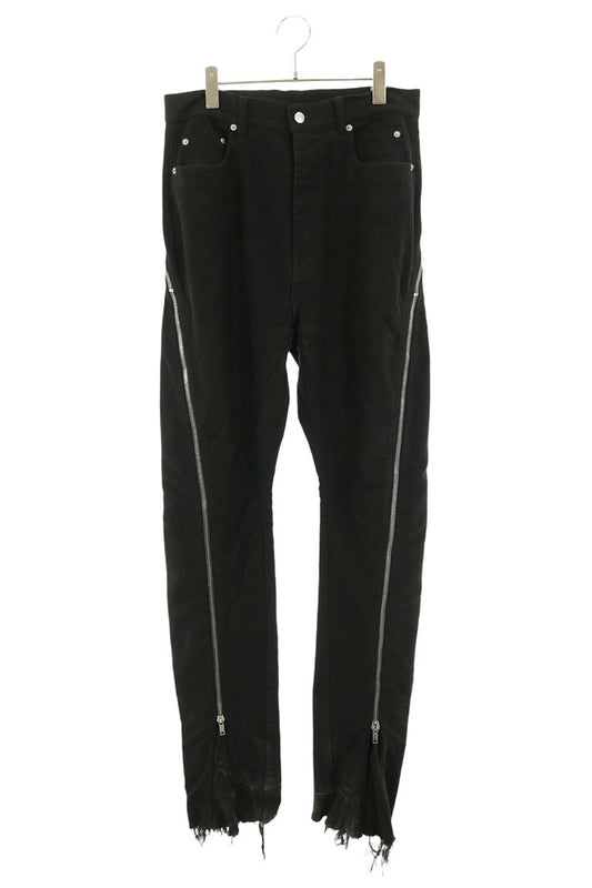 Rick Owens Volan Banana Flare Cotton Pants Black Size 30