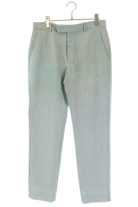 Maison Margiela SS19 Wool Mohair Slacks Light Blue Size 46