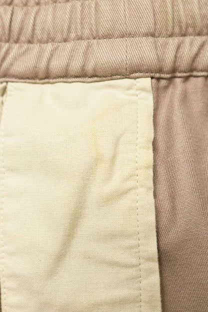 GUCCI Beige Applique Cotton Easy Pants Size 44