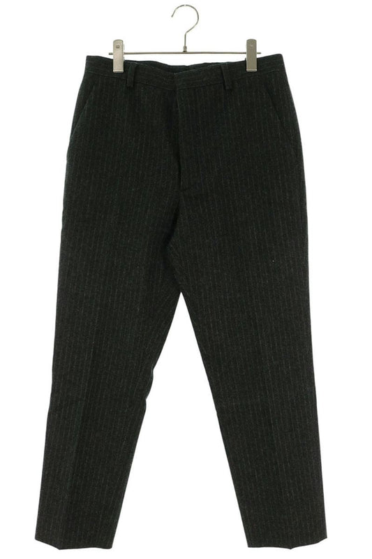 PRADA Black Pinstripe Wool Slacks Size 46