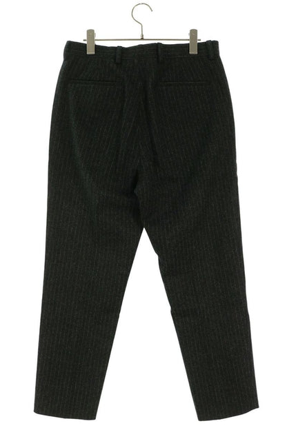 PRADA Black Pinstripe Wool Slacks Size 46