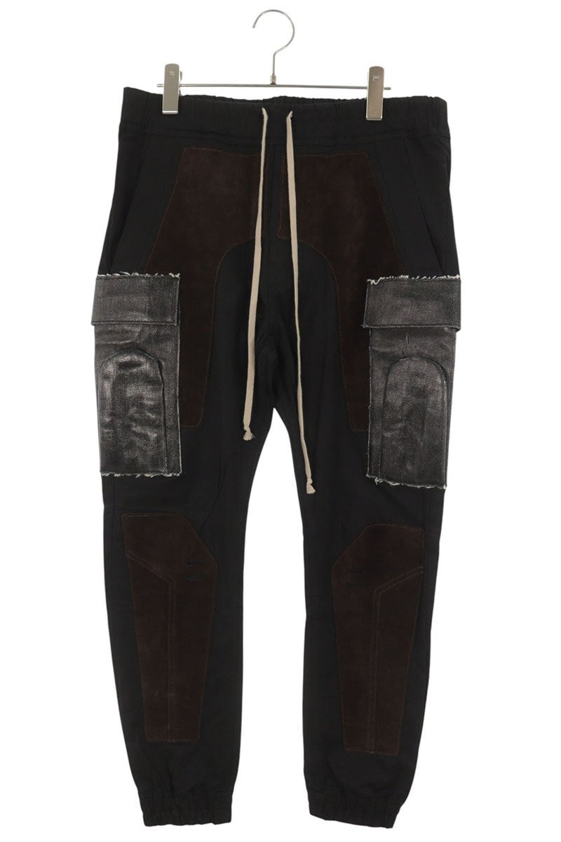 Rick Owens Rally Cargo Leather Patch Pants Size 50