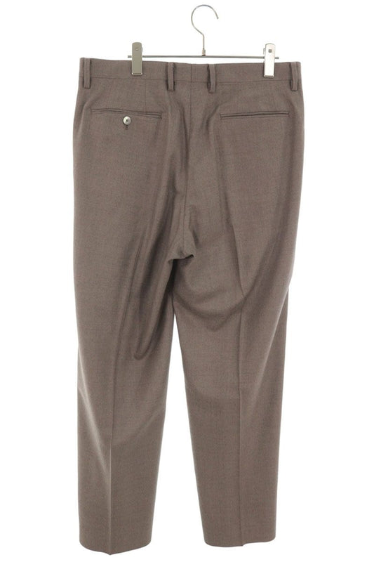 AURALEE Brown Super Wool 2-Tuck Slacks Size 5