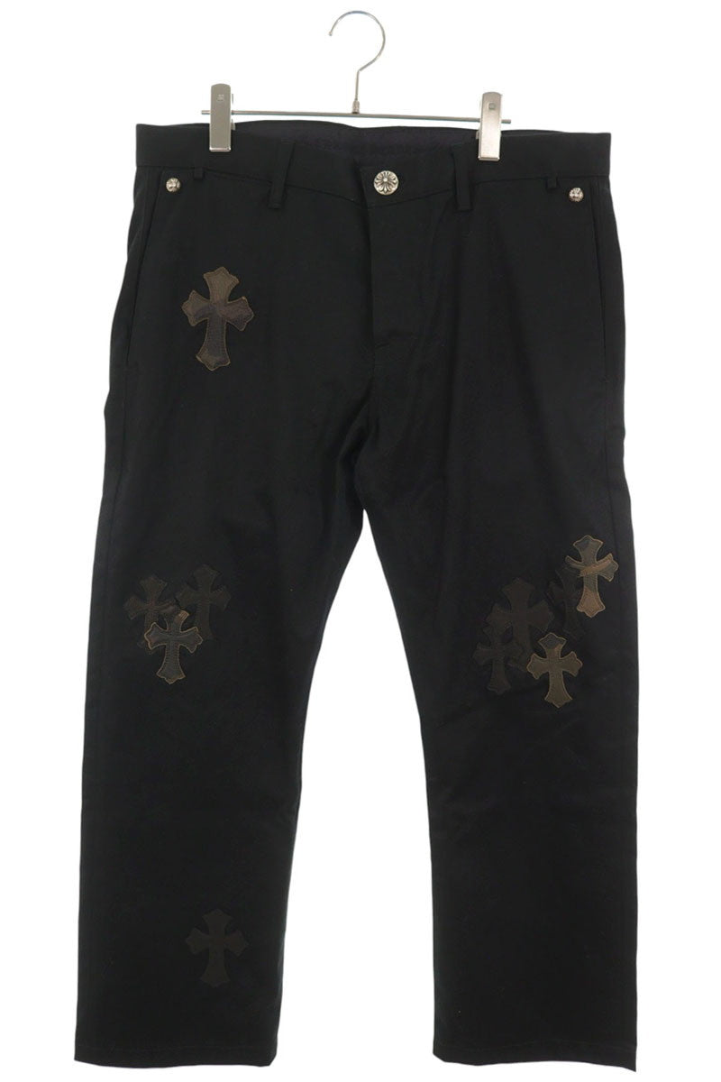 Chrome Hearts CHINOS CEM CRS PTCH Chino Black Khaki Size 36