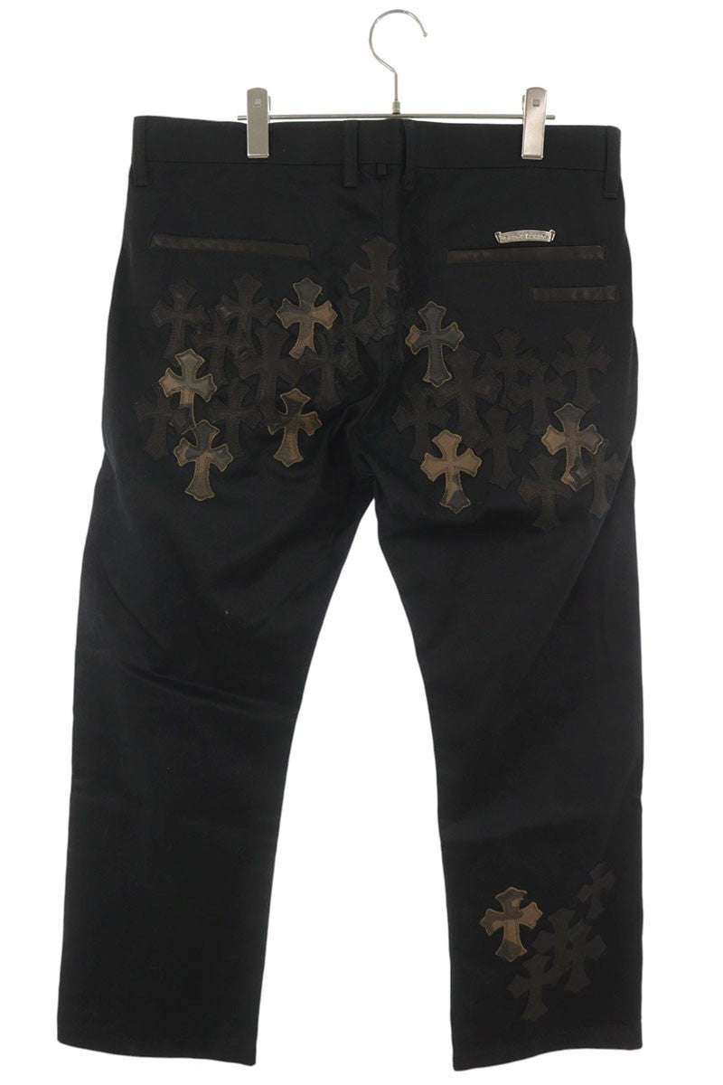 Chrome Hearts CHINOS CEM CRS PTCH Chino Black Khaki Size 36