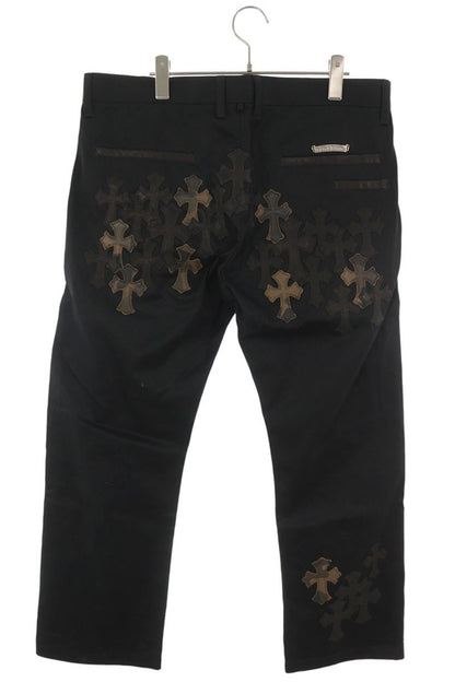 Chrome Hearts CHINOS CEM CRS PTCH Chino Black Khaki Size 36