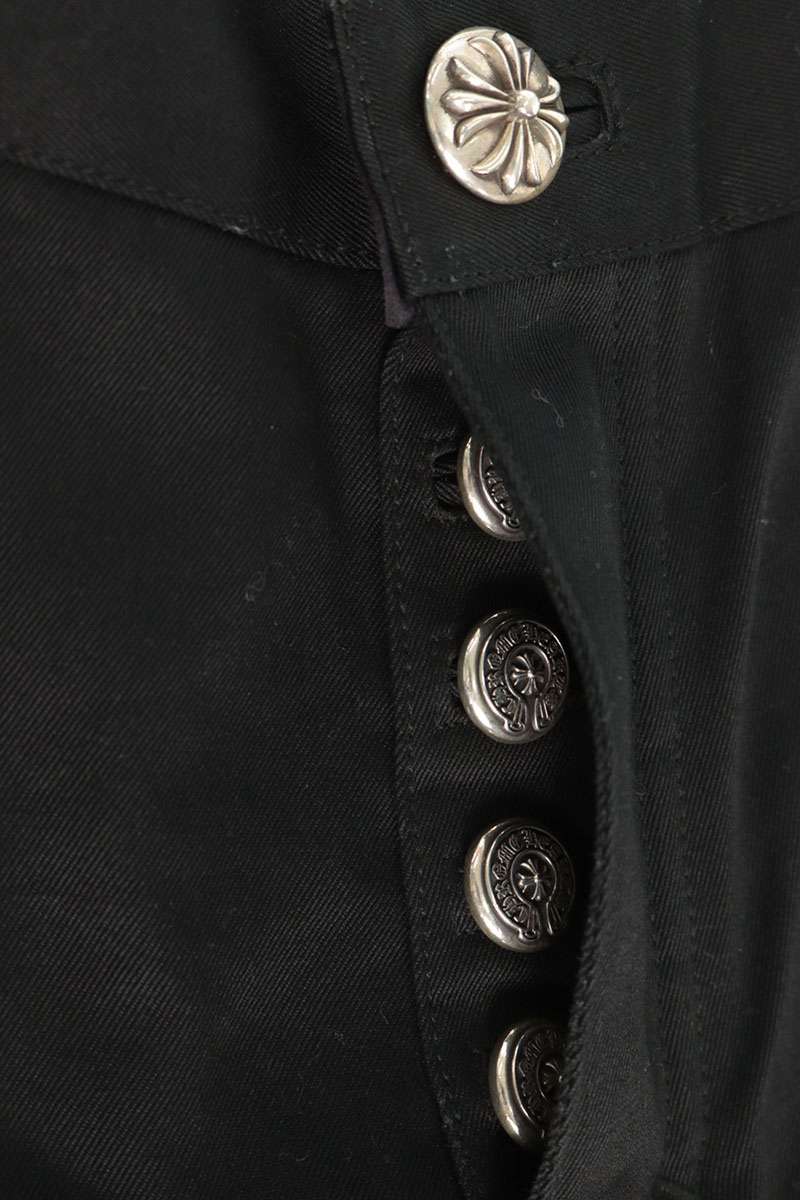 Chrome Hearts CHINOS CEM CRS PTCH Chino Black Khaki Size 36